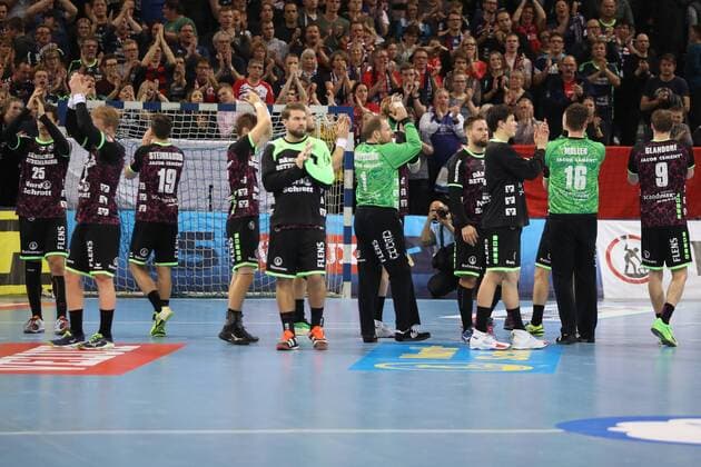 FH Flensburg Handewitt THW Kiel EHF Champions League Flensburg 29 11 17 Flensburg 29 11 17 Sport Handball VELUX EHF Champions League Season 2017 2018 Group Stage SG Flensburg Handewitt THW Kiel SG after the match xmmkx