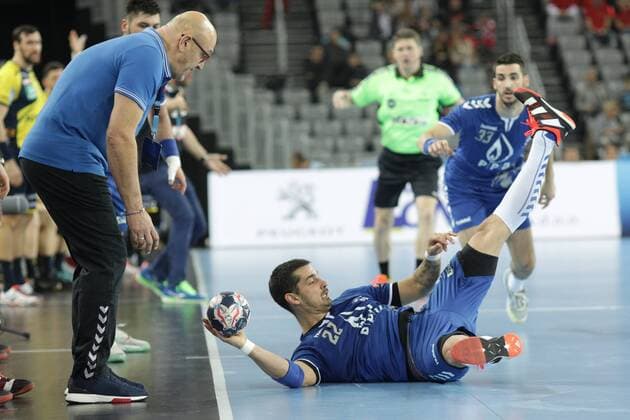 Zagreb, 29.11.2017. - Arena Zagreb hall, 2017 18 EHF Men s Champions League Group Phase. HC Prvo plinarsko drustvo (blue) - Rhein-Neckar Löwen (yellow) 30:26 Josip VALCIC (22) 