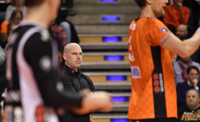 Luke Perry BR Volleys Robert Kromm BR Volleys BR Volleys Berlin AlpenVolleys Haching German Volleyball League season 2017 2018 Men Men Men volleyball Germany Germany Max Schmeling Halle Berlin 29 11 2017