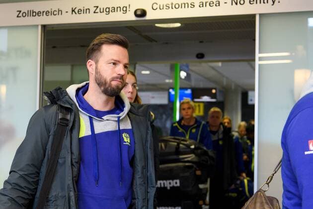 171130 The Swedish Confederation Henrik Signell arrives in Germany on November 30, 2017 in Stuttgart  Copyright: CARLxSANDIN BB171130CS002