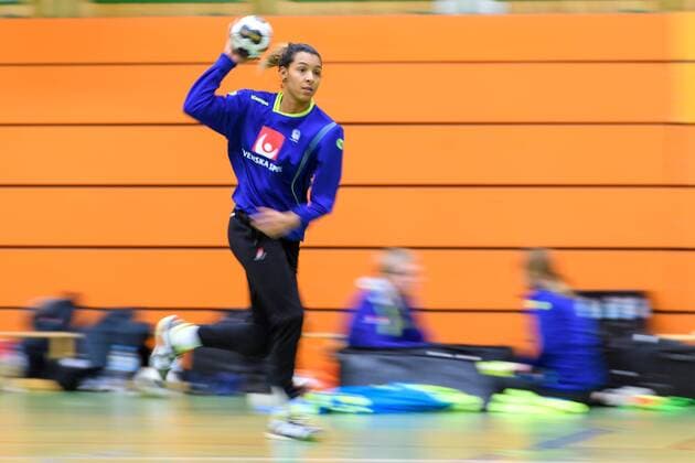 171130 Jamina Roberts during a training with the Swedish national team before the World Cup on 30 November 2017 in Stuttgart  Copyright: CARLxSANDIN BB171130CS015