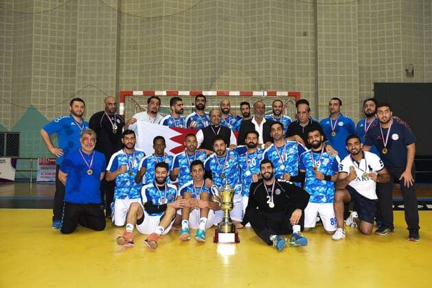 20th Asian Men s Club League Championship 2017 AL-NAJMA players and staff celebrating after winning the 20th Asian Men s club League Championship 2017 at Kotla Vijay Basker Reddy Indoor Stadium Hyderabad India Hyderabad Telangana India Hyderabad  VarunxKumarxMukhia PacificxPress