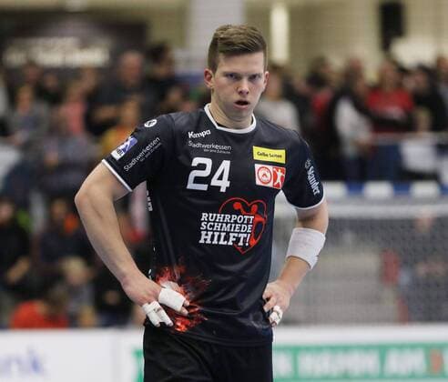 Carsten Ridder TUSEM Essen 24 ASV Hamm Westfalen vs. TUSEM Essen Handball 2 Bundesliga 01 12 2017 Hamm Copyright: xStrohdiekx Eibner-Pressefotox EP_jsk