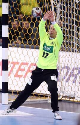 Germany Cameroon Handball Women WC Leipzig 01 12 2017 Arena Leipzig World Cup 2017 Handball Women Preliminary Group D Germany GER vs Cameroon CMR Pictured goalkeeper Katja Kramarczyk 12 Germany holds the ball