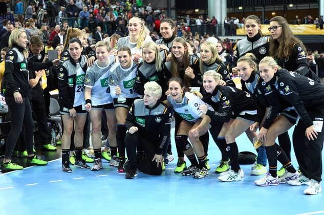 Germany Cameroon Handball Women WC Leipzig 01 12 2017 Arena Leipzig World Cup 2017 Handball Women Preliminary Group D Germany GER vs Cameroon CMR Image Germany rejoices after defeating Cameroon