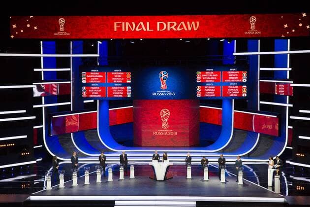 (171202) -- MOSCOW, Dec. 2, 2017 -- Photo taken on Dec. 1, 2017 shows the Final Draw of the FIFA World Cup WM Weltmeisterschaft Fussball 2018 at the State Kremlin Palace in Moscow, capital of Russia. ) (SP)RUSSIA-MOSCOW-FIFA-FINAL DRAW BaixXueqi 