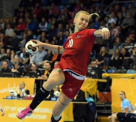 Czech Republic vs Argentina Handball Women World Cup in Germany Season 2017 2018 Bietigheim Bissingen EgeTrans Arena 2 12 2017 MANÁKOVÁ Petra Czech Republic