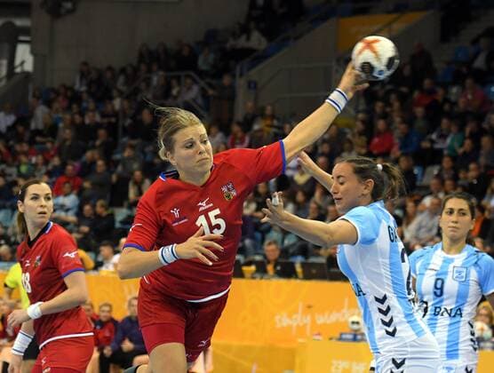 Czech Republic vs Argentina Handball Women World Cup in Germany Season 2017 2018 Bietigheim Bissingen EgeTrans Arena 2 12 2017 HRBKOVÁ Michaela Czech Republic