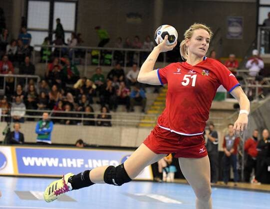 Czech Republic vs Argentina Handball Women World Cup in Germany Season 2017 2018 Bietigheim Bissingen EgeTrans Arena 2 12 2017 JERÁBKOVÁ Markéta Czech Republic