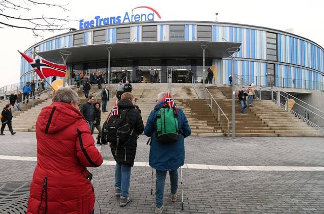 The EgeTrans Arena nit NOR Fans Handball Women World Cup in Germany Season 2017 2018 Bietigheim Bissingen EgeTrans Arena 2 12 2017