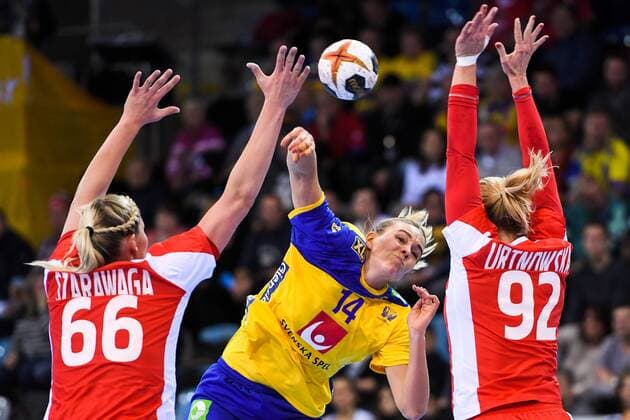 171202 Swedens Johanna Westberg in the match between Sweden and Poland during the World Cup World Cup on December 2, 2017 in Bietigheim Bissingen  Copyright: CARLxSANDIN BB171202CS020