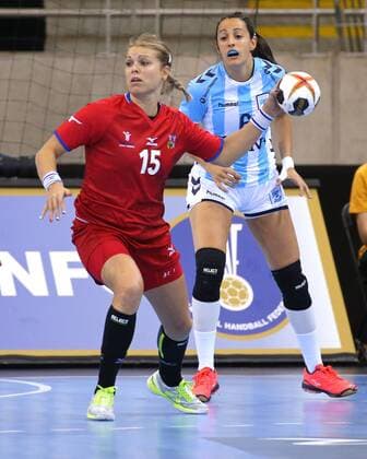 02 12 2017 Germany Bietigheim Handball Womens World Cup Internationals Czech Republic vs Argentina Michaela Hrbkova CZE
