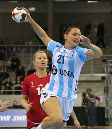 02 12 2017 Germany Bietigheim Handball Womens World Cup International Friendlies Czech Republic vs Argentina Macarena Gandulfo ARG