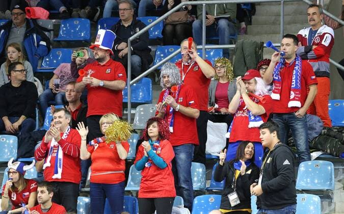 02 12 2017 Germany Bietigheim Handball Womens World Cup Internationals Czech Republic vs Argentina Czech fans Fan spectators