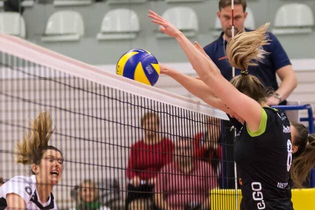 Jeanine Stoeten Ladies in Black Aachen 8 at Block Volleyball 1 Bundesliga Women Black White Erfurt Ladies in Black Aachen xprx