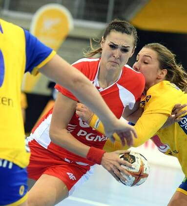 Sweden vs Poland Handball Women World Cup in Germany Season 2017 2018 Bietigheim Bissingen EgeTrans Arena 2 12 2017 ACHRUK KINGA Poland