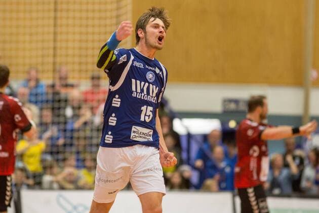 Torjubel by Milan Kotrc 15 Bergischer HC Bergischer HC vs VfL Lubeck Schwartau Handball 2 Bundesliga 02 12 17 Solingen NRW Germany Klingenhalle Copyright: xcdnx