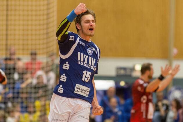 Torjubel by Milan Kotrc 15 Bergischer HC Bergischer HC vs VfL Lubeck Schwartau Handball 2 Bundesliga 02 12 17 Solingen NRW Germany Klingenhalle Copyright: xcdnx