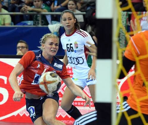 Norway vs Hungary Handball Women World Cup in Germany Season 2017 2018 Bietigheim Bissingen EgeTrans Arena 2 12 2017 KRISTIANSEN Veronica Norway