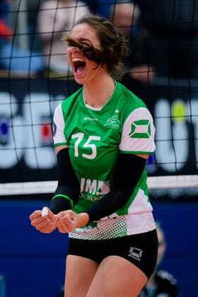 03 12 2017 Halle Fidel Muenster Volleyball Bundesliga Women Normal round USC Münster Muenster vs Red Ravens Vilsbiburg Cheers Chiara Hoenhorst 15 Muenster