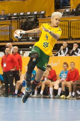 GER IHF World Cup 2017 Tunisia TUN vs Brazil BRA 03 12 2017 EWE Arena Oldenburg Germany 23 IHF World Championship 2017 Women first round Group C Tunisia vs Brazil in the picture Samira ROCHA Brazil 4 Nordphotox xRojahn nph00300