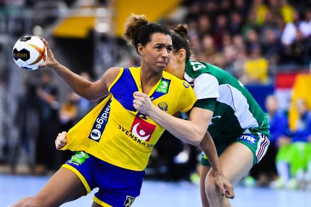 171203 Swedens Jamina Roberts during the match between Hungary and Sweden during the World Cups World Cup on December 3, 2017 in Bietigheim Bissingen  Copyright: CARLxSANDIN BB171203CS032