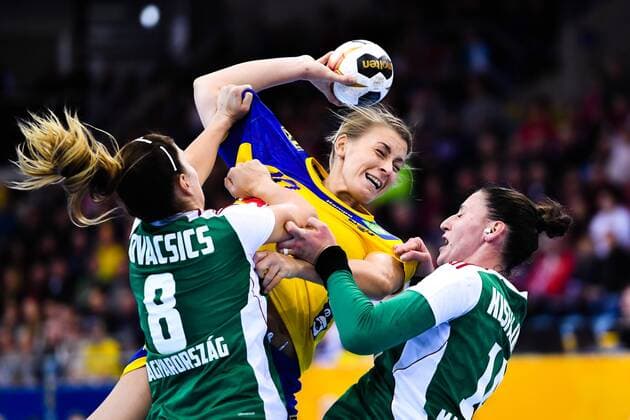 171203 Swedens Isabelle Gullden during the match between Hungary and Sweden during the World Cup World Cup on December 3, 2017 in Bietigheim Bissingen  Copyright: CARLxSANDIN BB171203CS037