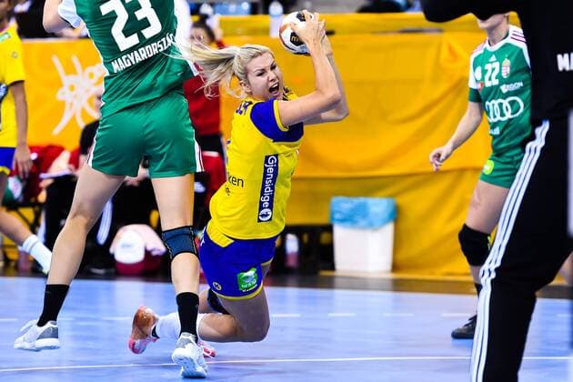 171203 Swedens Ulrika Toft Hansen during the match between Hungary and Sweden during the World Cups World Cup on December 3, 2017 in Bietigheim Bissingen  Copyright: CARLxSANDIN BB171203CS046