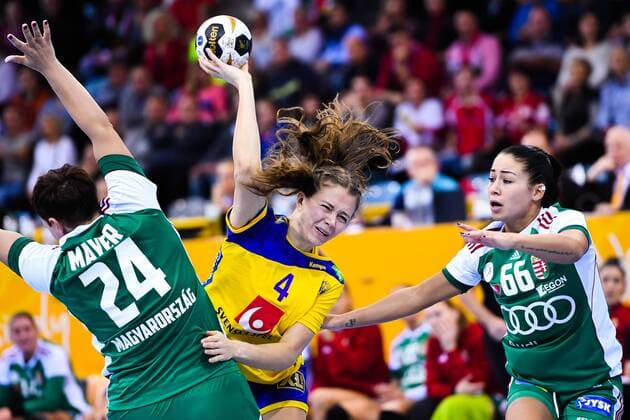 171203 Swedens Olivia Mellegard during the match between Hungary and Sweden during the World Cup World Cup on December 3, 2017 in Bietigheim Bissingen  Copyright: CARLxSANDIN BB171203CS047