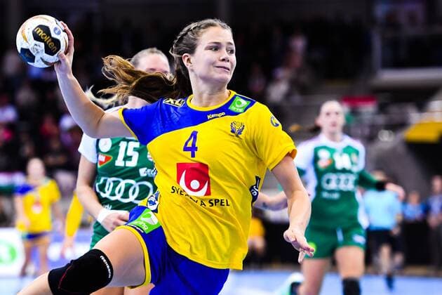 171203 Swedens Olivia Mellegard during the match between Hungary and Sweden during the World Cup World Cup on December 3, 2017 in Bietigheim Bissingen  Copyright: CARLxSANDIN BB171203CS049