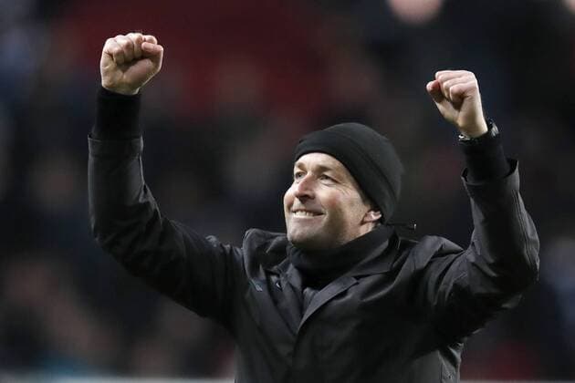 Superligafodbold i Parken: FC KÃ¸benhavn - FC Nordsjaelland. FC Nordsjaellands Cheftraener Kasper Hjulmand efter kampen. Polfoto_73130320  Copyright: JensxDresling