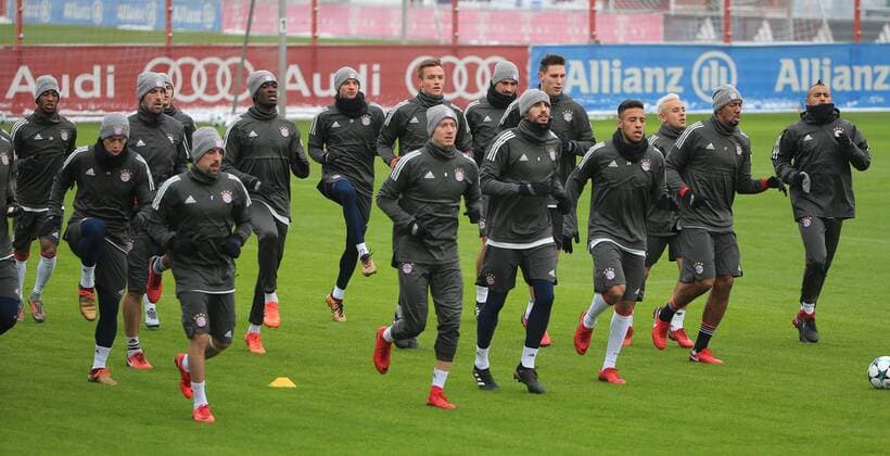 201712004 1 CL Bayern Final training Säbenerstrasse Muenchen Soccer Sport im Bild Final training before the match vs PSG