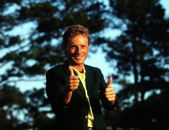 Bernhard Langer Golf at the Masters 1993 in Augusta USA on 11 04 1993 victory at the Masters Green Jacket Augusta USA