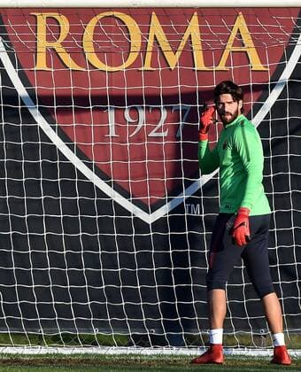 Alisson Becker Roma 04-12-2017 Centro Sportivo Trigoria AS Roma Champions League training 2017 2018 Foto Andrea Staccioli Insidefoto andreaxstaccioli
