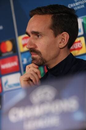 Anderlecht s Sven Kums pictured during a press conference PK Pressekonferenz of Belgian soccer team RSC Anderlecht, Monday 04 December 2017 in Glasgow, Scotland. Tomorrow Anderlecht is playing the sixth and last game in the group stage of the UEFA Champions League competition against Scottish Celtic Glasgow. VIRGINIExLEFOUR  x05213947x