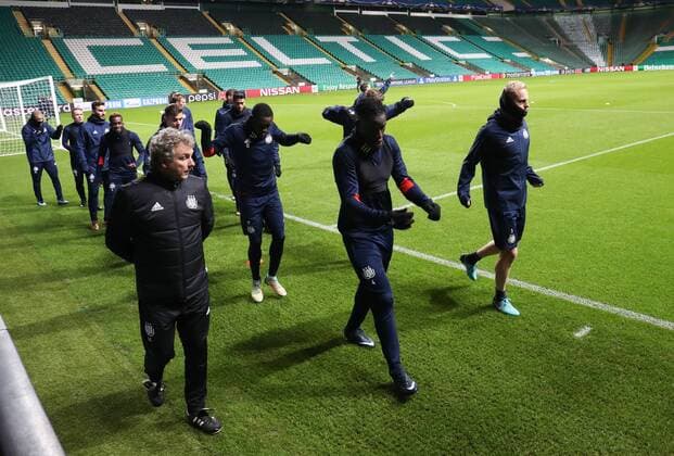 Illustration picture shows a training session of Belgian soccer team RSC Anderlecht, Monday 04 December 2017 in Glasgow, Scotland. Tomorrow Anderlecht is playing the sixth and last game in the group stage of the UEFA Champions League competition against Scottish Celtic Glasgow. VIRGINIExLEFOUR  x05213964x
