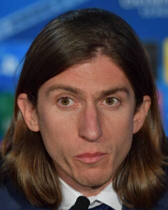 Atletico Madrid press conference PK Pressekonferenz Filipe Luis during the Atletico Madrid Press Conference at Stamford Bridge, London Content Not Available For UK Newspapers Copyright: xSimonxDaelx FIL-11047-0005
