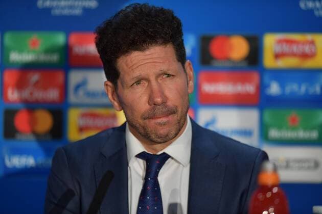 Atletico Madrid press conference PK Pressekonferenz Diego Simeon during the Atletico Madrid Press Conference at Stamford Bridge, London Content Not Available For UK Newspapers Copyright: xSimonxDaelx FIL-11047-0019