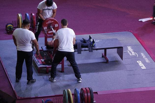 Azerbaijani Parvin Mammadov competes at the Paralympic Weightlifting Championships in Mexico City, Mexico, 04 November 2017. Paralympic Weightlifting Championships in Mexico City !ACHTUNG: NUR REDAKTIONELLE NUTZUNG!  Copyright: xSashenkaxGutierrezx MEX026 20171205-636480358568624206