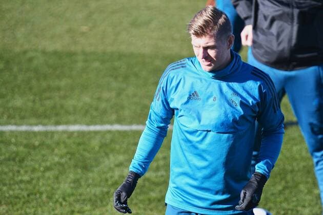 Real Madrid Training Toni Kroos of Real Madrid during training at Ciudad Deportiva de Majadahonda, Madrid Content Not Available For UK Newspapers Copyright: xKristianxKanex FIL-11057-0003