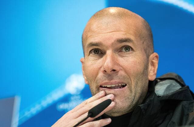 05 12 2017 xfux Football Champions League Real Madrid press conference ahead of the Champions League match against Borussia Dortmund emspor v l coach Zinedine Zidane Real Madrid Madrid