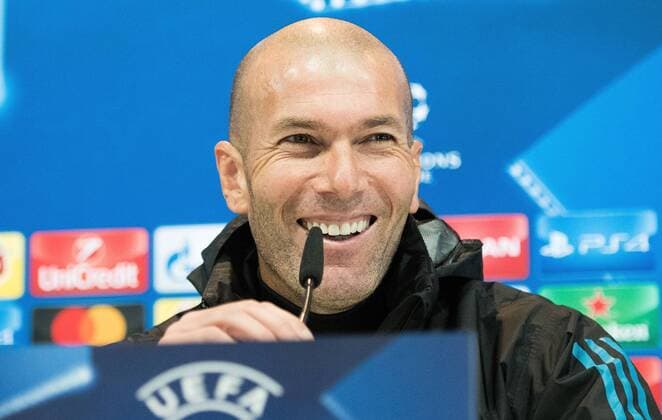 05 12 2017 xfux Football Champions League Real Madrid press conference ahead of the Champions League match against Borussia Dortmund emspor v l coach Zinedine Zidane Real Madrid Madrid