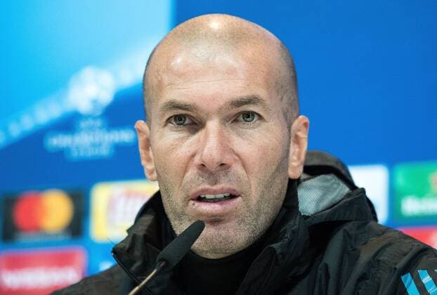 05 12 2017 xfux Football Champions League Real Madrid press conference ahead of the Champions League match against Borussia Dortmund emspor v l coach Zinedine Zidane Real Madrid Madrid