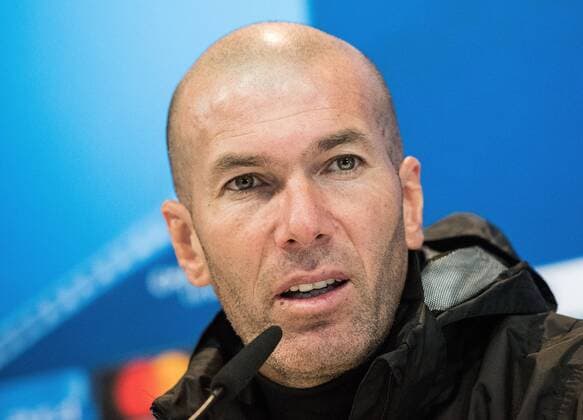 05 12 2017 xfux Football Champions League Real Madrid press conference ahead of the Champions League match against Borussia Dortmund emspor v l coach Zinedine Zidane Real Madrid Madrid