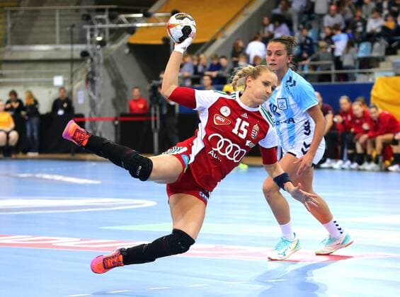 05 12 2017 Germany Bietigheim Handball Womens World Cup International Friendlies Hungary vs Argentina Kinga Klivinyi HUN front