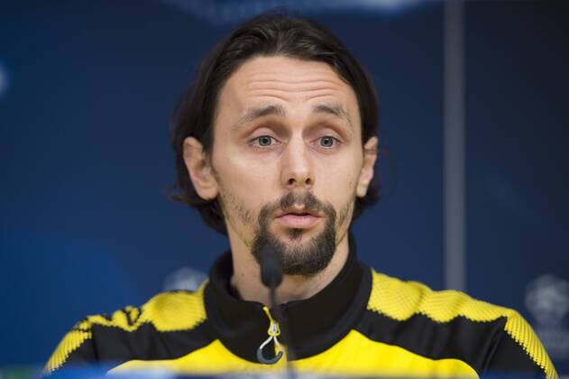 Fußball: Champions League, Saison 2017 2018, Gruppe H, Pressekonferenz von Borussia Dortmund vor dem Spiel gegen Real Madrid am 05.12.2017 im Estadio Santiago Bernabeu in Madrid (Spanien). Dortmunds Neven Subotic spricht auf der Pressekonferenz. Copyright: xKirchner DavidxInderliedx