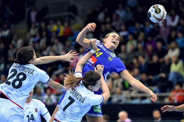 171205 Swedens Johanna Westberg during the match between Sweden and the Czech Republic during the World Cup on December 5, 2017 in Bietigheim Bissingen  Copyright: CARLxSANDIN BB171205CS040