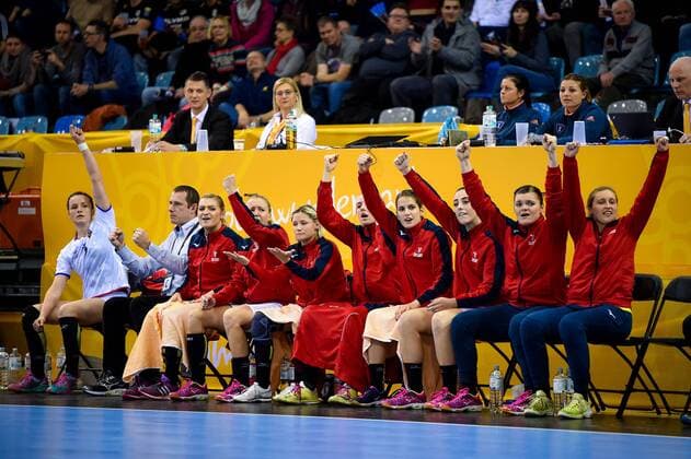 Handball, WM Damen, Schweden - Tschechien 2017.12.05 Bietigheim-Bissingen Pilka reczna Mistrzostwa Swiata w pilce recznej kobiet Szwecja - Czechy N z Czech Republic team Foto Lukasz Laskowski PressFocus NEWSPIX.PL 2017.12.05 Bietigheim-Bissingen IHF Women s Handball World Championship WM Weltmeisterschaft Sweden v Czech Republic Czech Republic team Credit: Lukasz Laskowski PressFocus --- Newspix.pl  20171205_LUK_200
