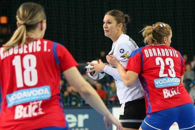 Germany vs Serbia Serbia 05 12 2017 23rd IHF Women s Handball World Championship Germany 2017 Preliminary Round Group D Germany vs Serbia Arena Leipzig Womens Handball World Cup Womens Preliminary Group D Germany vs Serbia Julia Behnke 13 GER xjkx