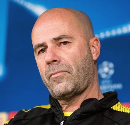 05 12 2017 xfux Football Champions League Borussia Dortmund Pre-Champions League press conference against Real Madrid emspor v l coach Peter Bosz Borussia Dortmund Madrid